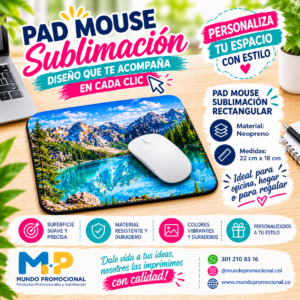 PAD MOUSE PARA SUBLIMACION RECTANGULAR