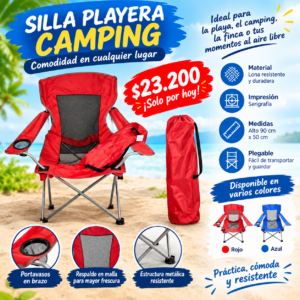 SILLA PLAYERA CAMPING