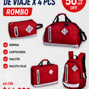 SET MALETIN DE VIAJE X 4 PCS - ROMBO