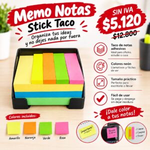MEMO NOTAS STICK TACO