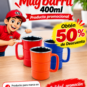 MUG BARRIL 400 ML