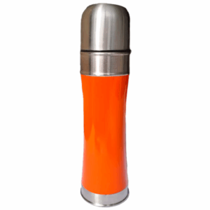 TERMO METAL ACERO 500ML NARANJA
