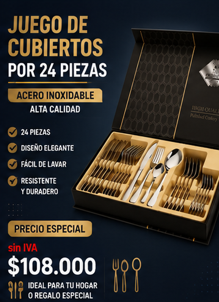 Juego de Cubiertos por 24 piezas