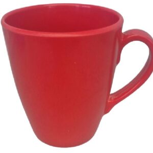 MUG MELAMINA PLASTIC 11OZ COLOR ROJO