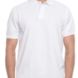 CAMISETA TIPO POLO HOMBRE CUELLO Y MANGA TEJIDA