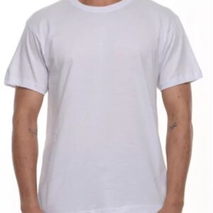 CAMISETA BLANCA 100% ALGODON 160 GRAMOS